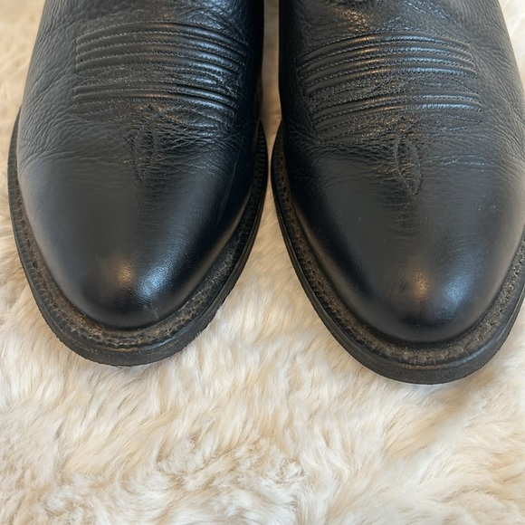 Ariat Heritage R Toe Black Leather Western Boots main image 13